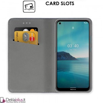 Telone smart magnet atverčiamas dėklas - auksinės spalvos (Nokia 3.4) Telone smart magnet atverčiamas dėklas - auksinės spalvos (Nokia 3.4)
